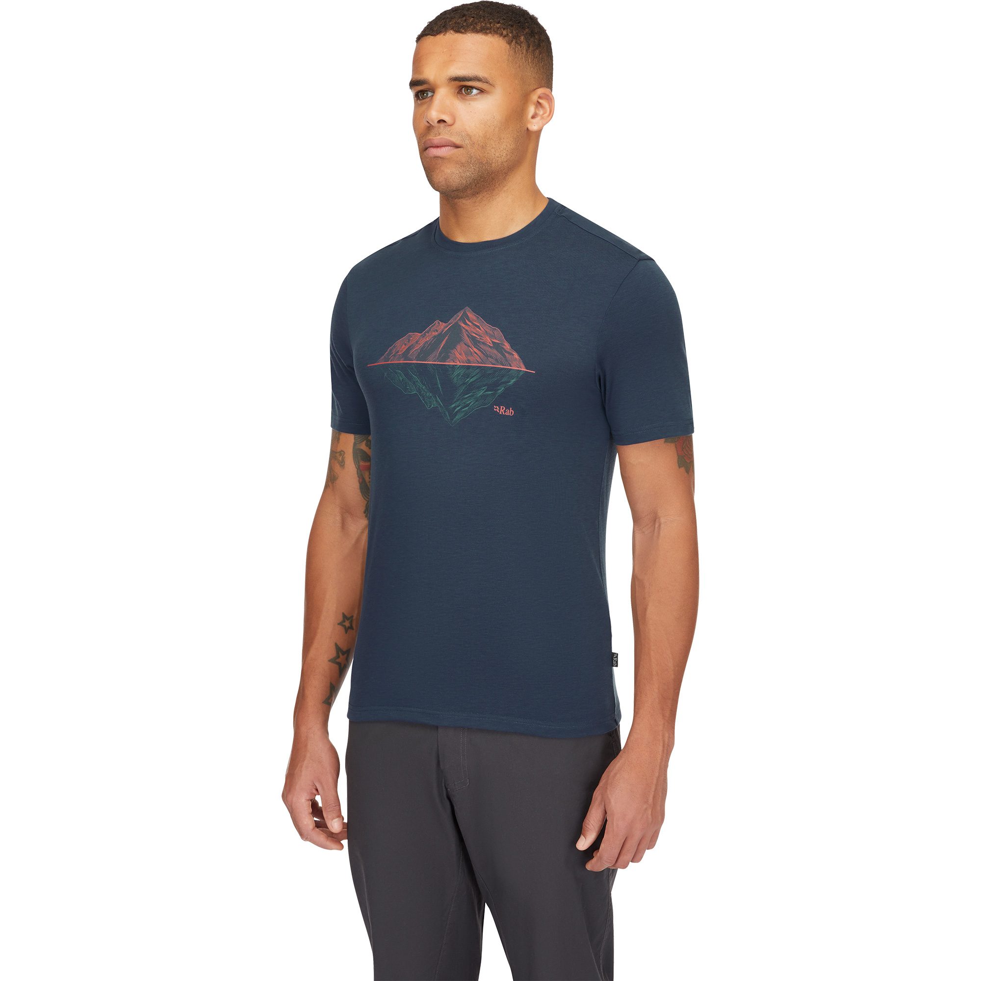 RAB Crimp Reflection T-Shirt Herren tempest blue