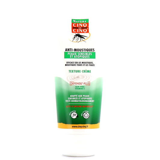 Crème anti-moustiques pour peaux sensibles Cinq sur Cinq