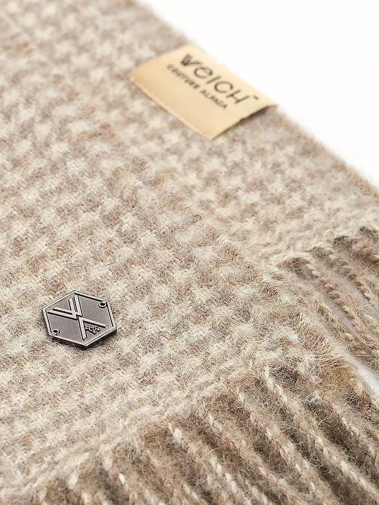WEICH COUTURE ALPACA Edelhaardecke MATEA 130x180cm Taupe  hellbraun