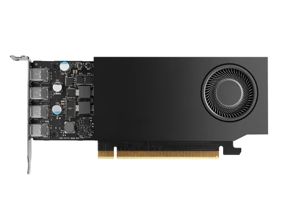NVIDIA RTX A400 - grafikkort - RTX A400 - 4 GB GDDR6 - PCIe 4.0 x8 - 4 x Mini DisplayPort