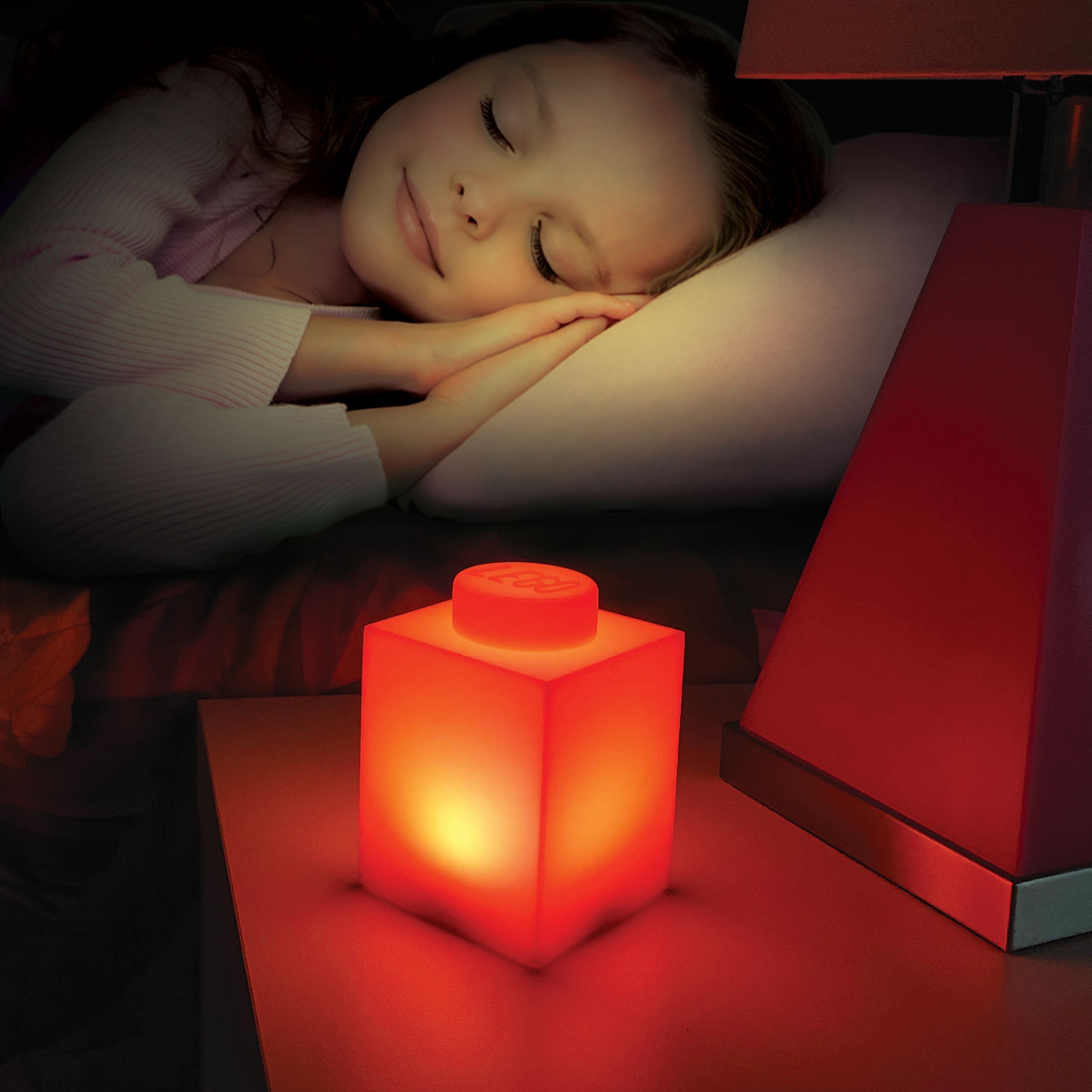 Luminária Noturna de Tijolo 1x1 – Vermelha 5007231