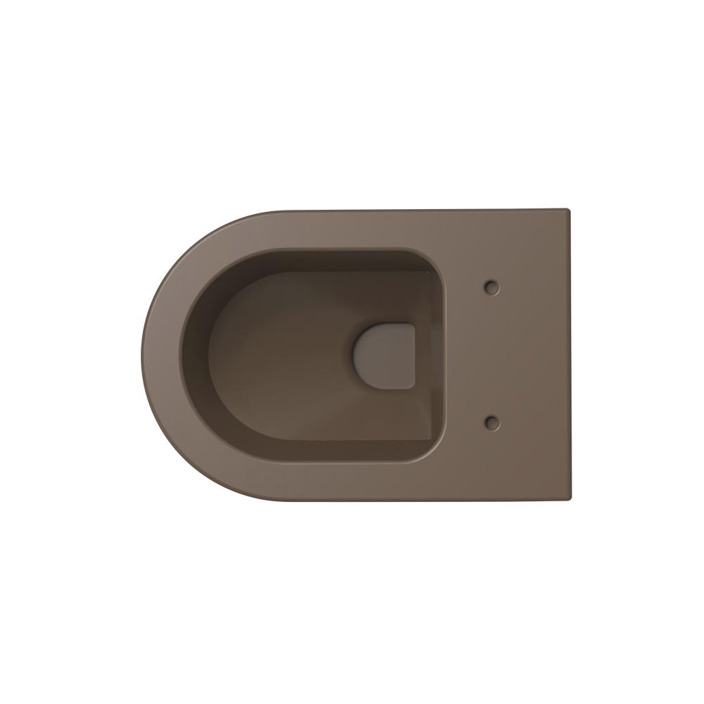 Xenz Gio randloos toilet 47cm met vortexspoeling coffee mat