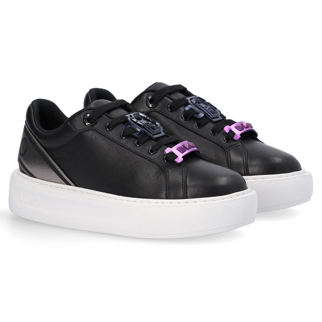 Liu-Jo Sneakers en Cuir Augustine noires