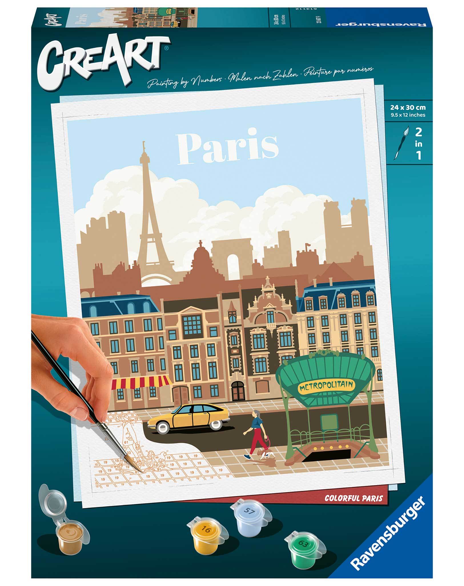 Malen nach Zahlen COLORFUL PARIS