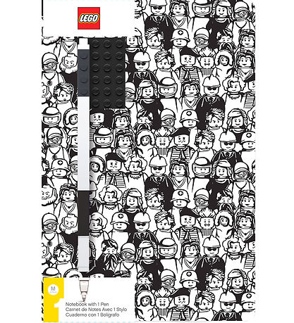 LEGO? Notesbog m. Gel Pen - Minifigures