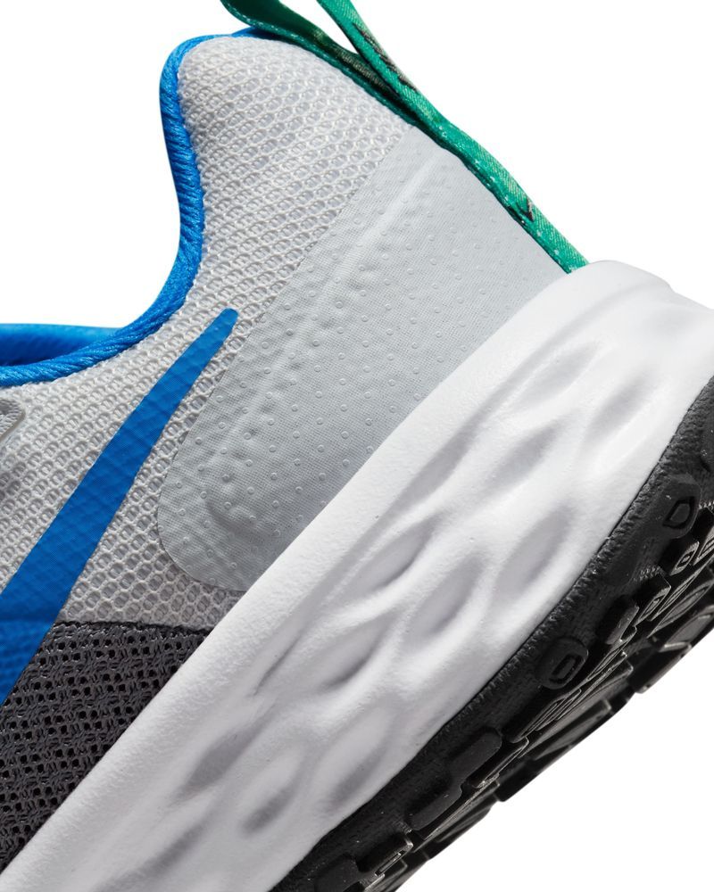Chaussures Nike Revolution 6 Gris & Bleu Royal pour enfant