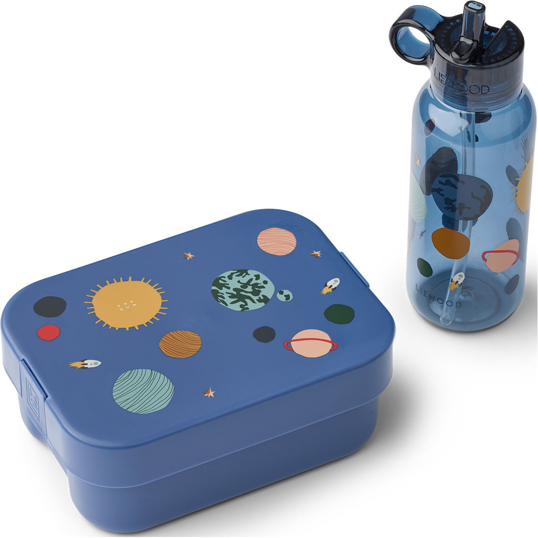 liewood lunchset chelsey - universe classic navy