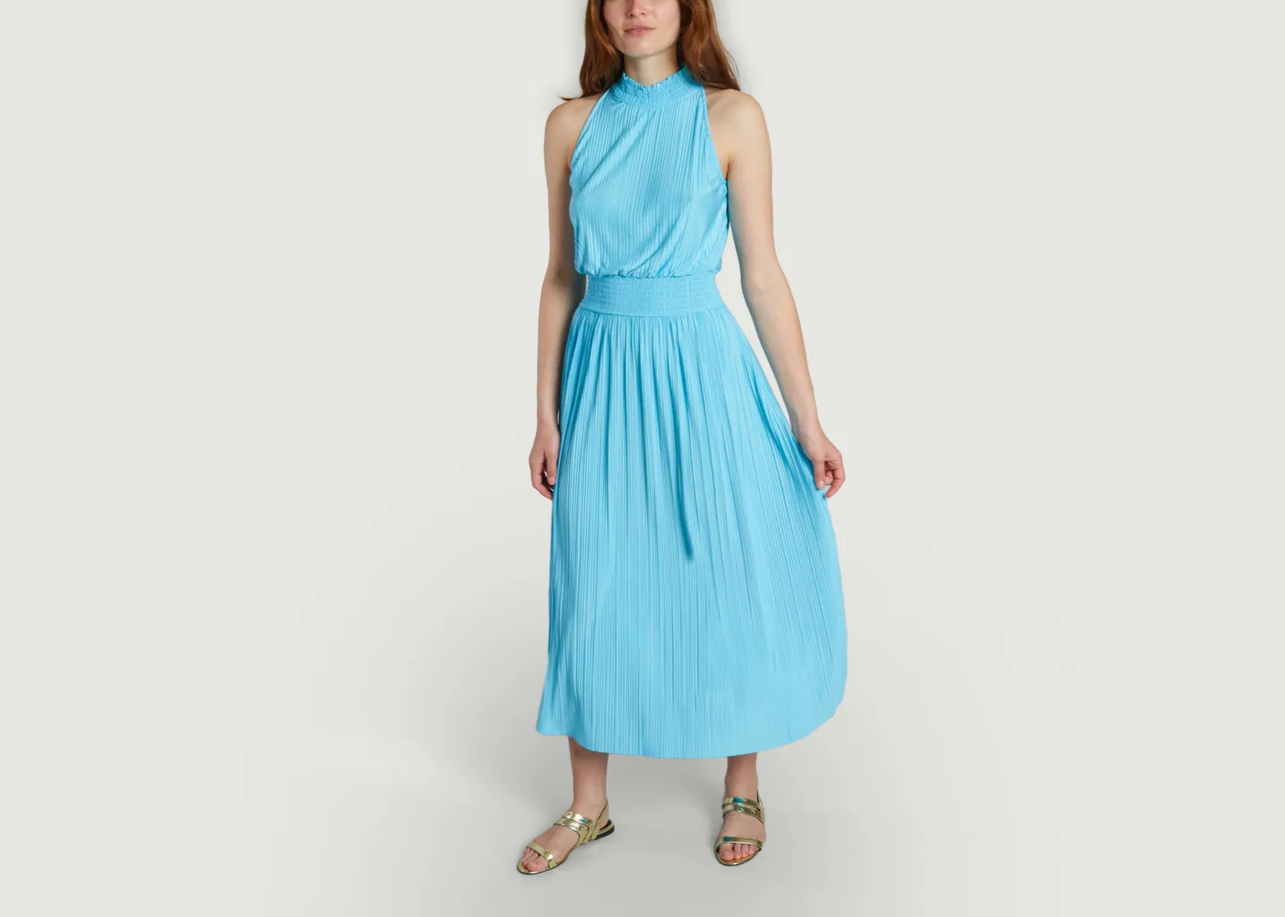 Robe longue plissée sans manche Uma Samsoe Samsoe