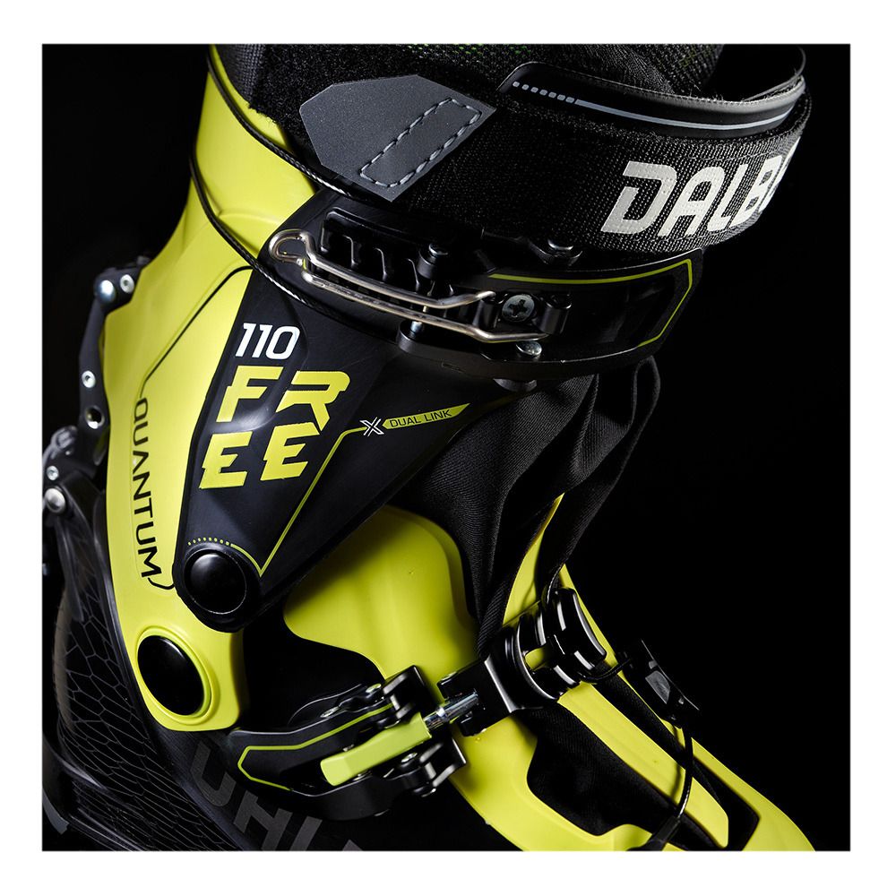 Dalbello QUANTUM FREE 110 - Chaussures ski randonné blk/acid yello