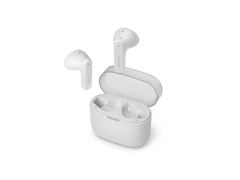 Philips True Wireless In-Ear-Kopfhörer TAT2139WT/00 Weiss Drahtlose In-Ear-Bluetooth-Kopfhörer mit langer Akkulaufzeit und dynamischem Klang