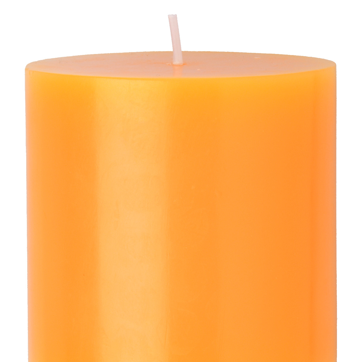 My Home Kerze in Zweifarbig orange / creme