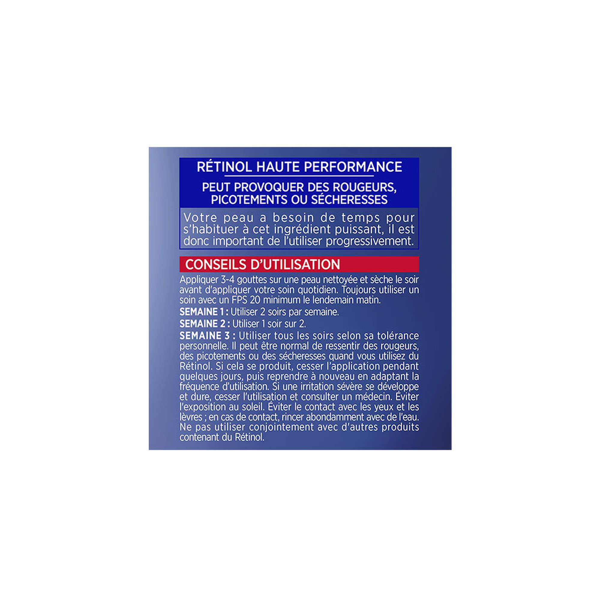 Revitalift Laser Sérum Nuit Rétinol Pur · Sérum nuit rides profondes