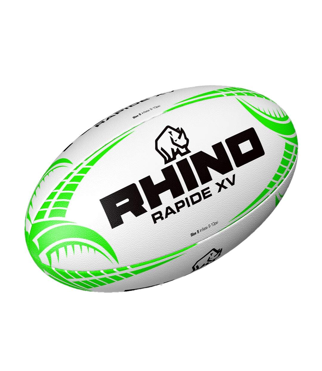 Rhino - Ballon de rugby RAPIDE (Blanc) (Taille 5) - UTRD1452