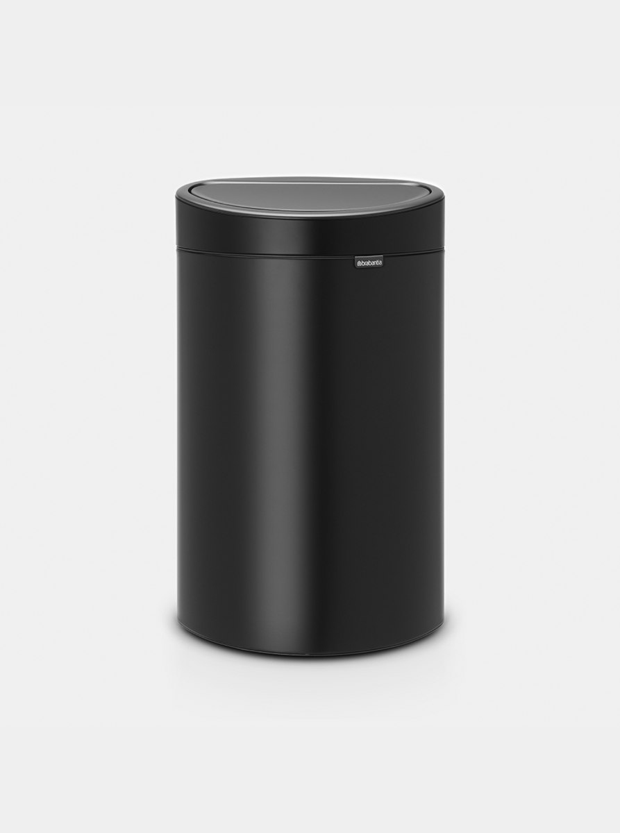 Touch Bin New afvalemmer, 40 liter, kunststof binnenemmer - Matt Black