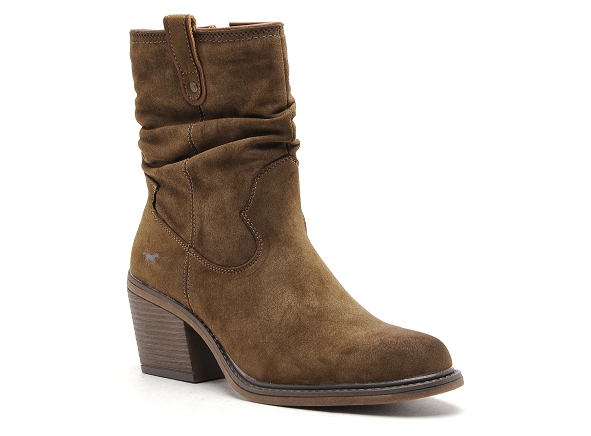 Mustang boots bottine talons femme 1479501 marron