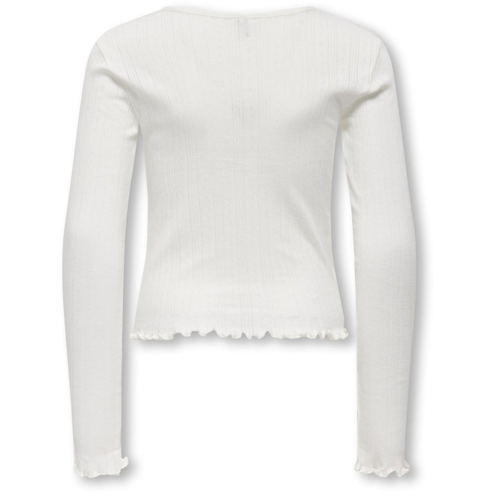 Køb kids ONLY Cloud Dancer Kogsalsa Life L/S Cardigan Jrs