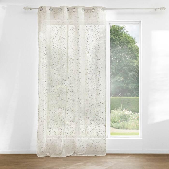 PANNEAU OEILLETS 140X240CM VOILE SABLE MAISSA