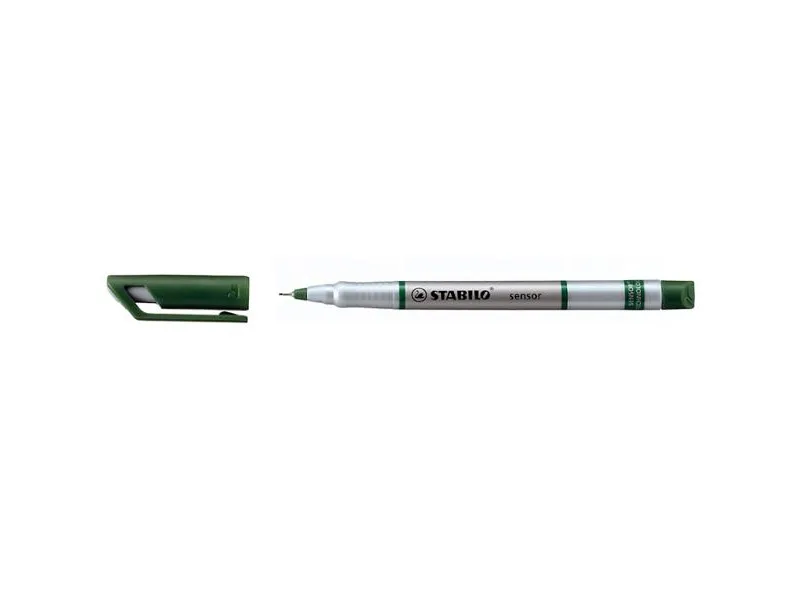 Fineliner Stabilo Sensor 189 grøn 0,3 mm - (10 stk.)