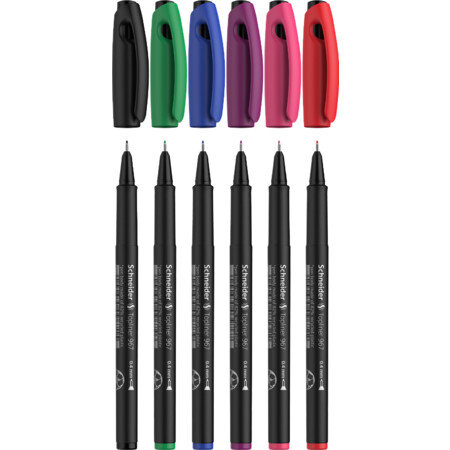 Schneider Topliner 967 6er-Etui Fineliner - 0.4 mm