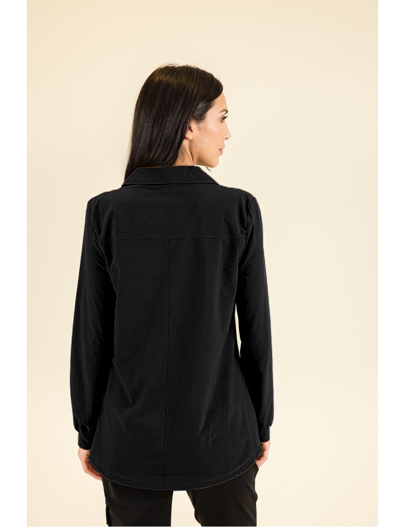 HBT BASICS ESSENTIELS | LILY TUNIQUE TOP FEMME NOIR