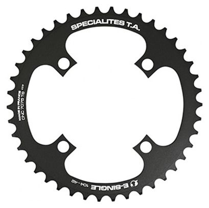PLATEAU VAE-E-BIKE 4BRA D.104 POUR BOSCH - BROSE - YAMAHA - GIANT - SHIMANO E-STEPS TA E-SINGLE 42DTS MONO NOIR ALU 7075