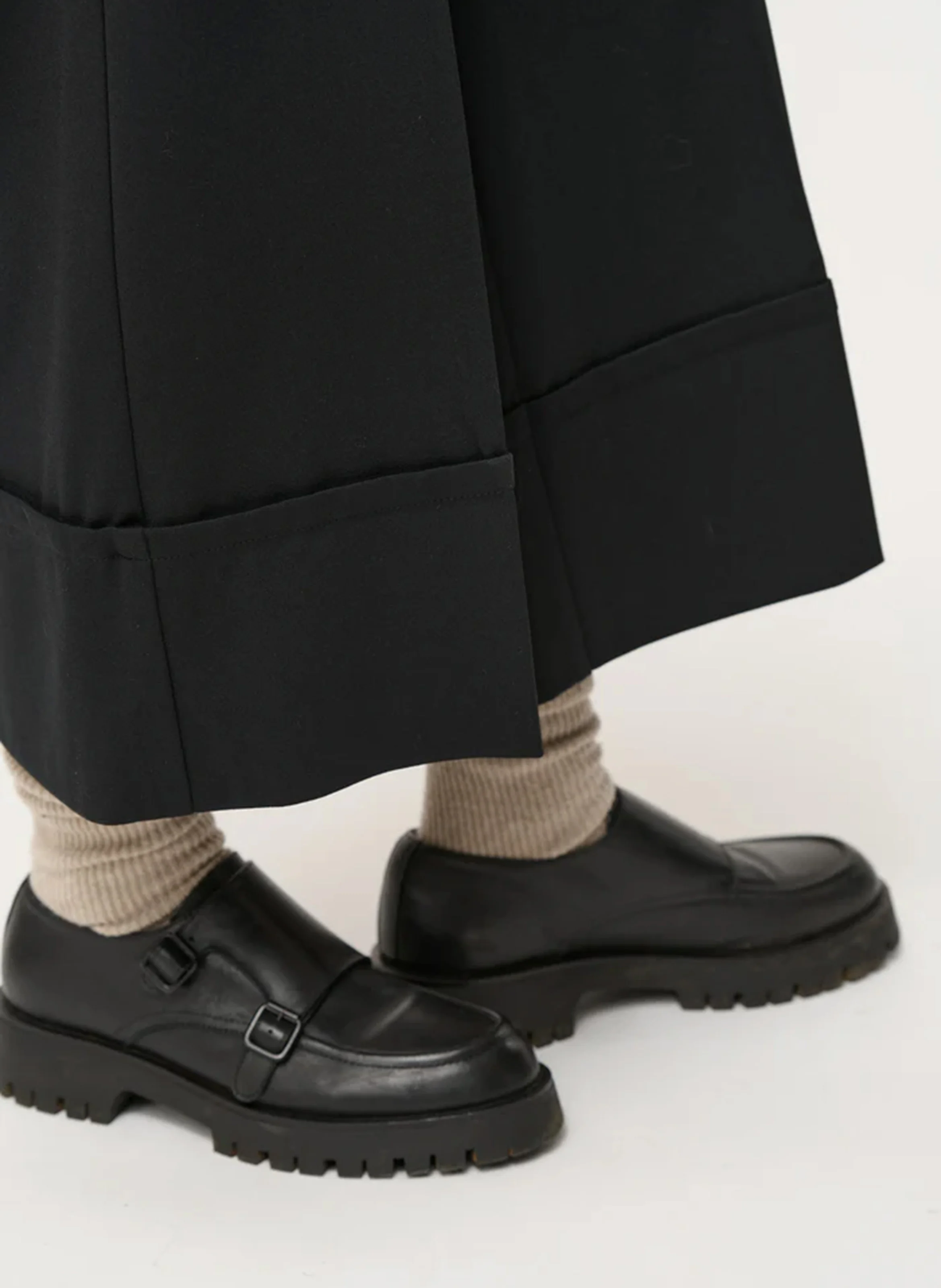 Pantalon large | Noir