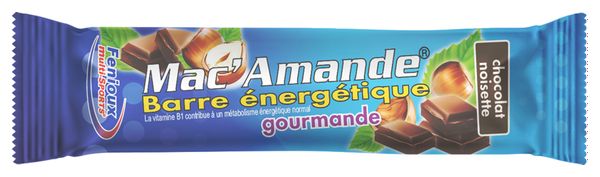 Barre énergétique Fenioux Multi-sports Mac'Amande Chocolat/Noisette - 27g