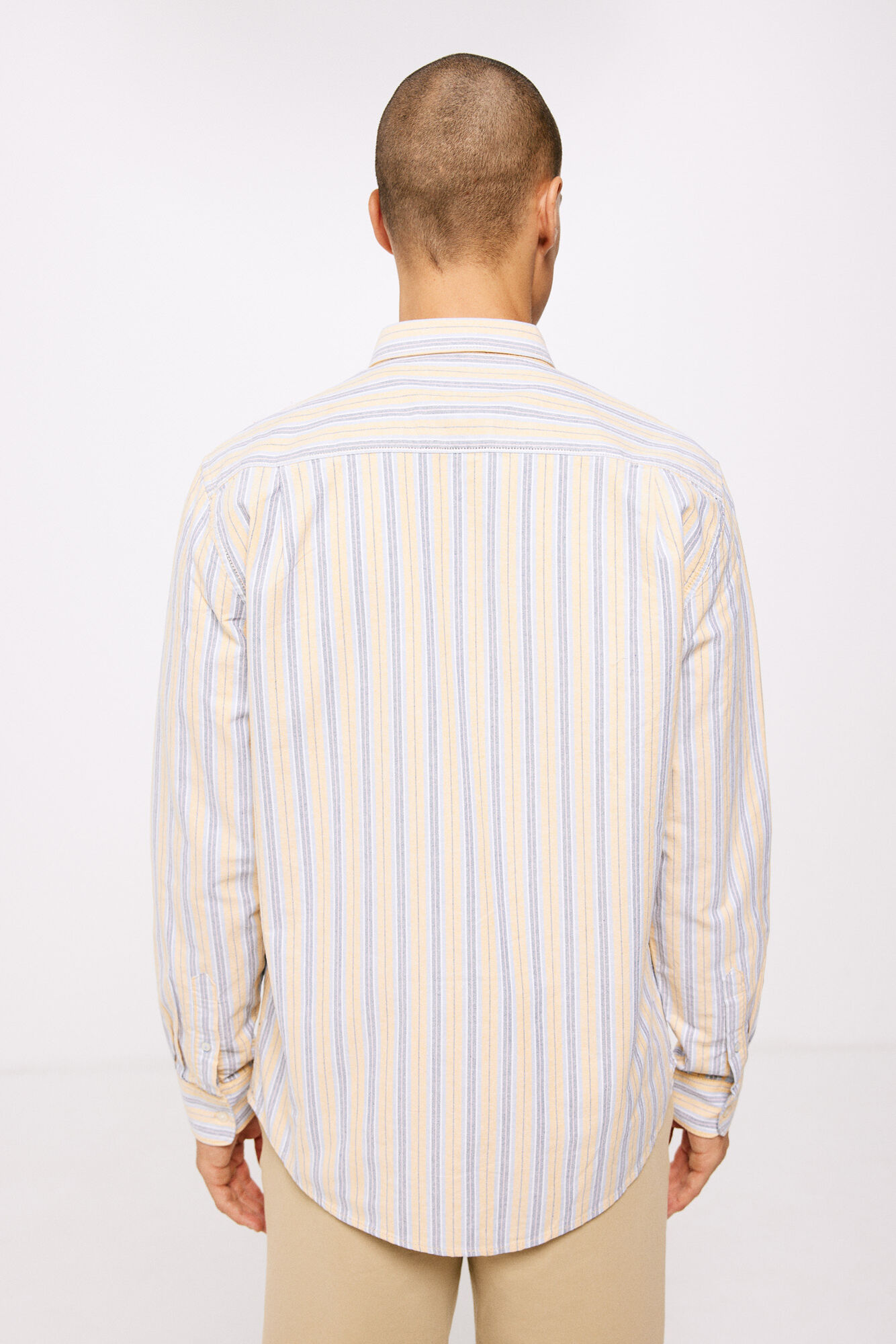 camisa polo oxford listrada