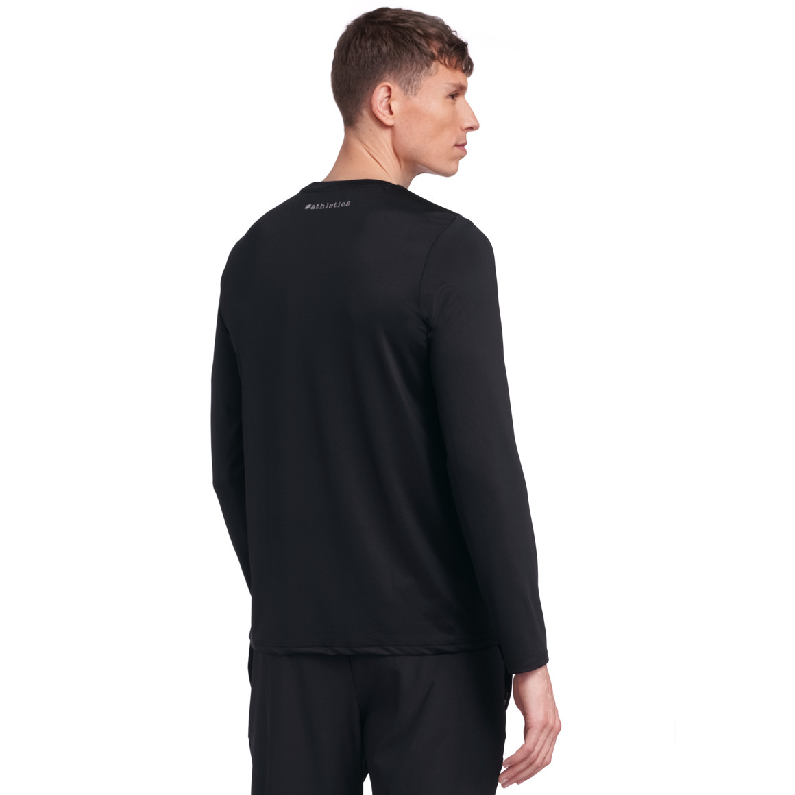 VanVaan Herren Sport-Langarmshirt im Basic-Look schwarz