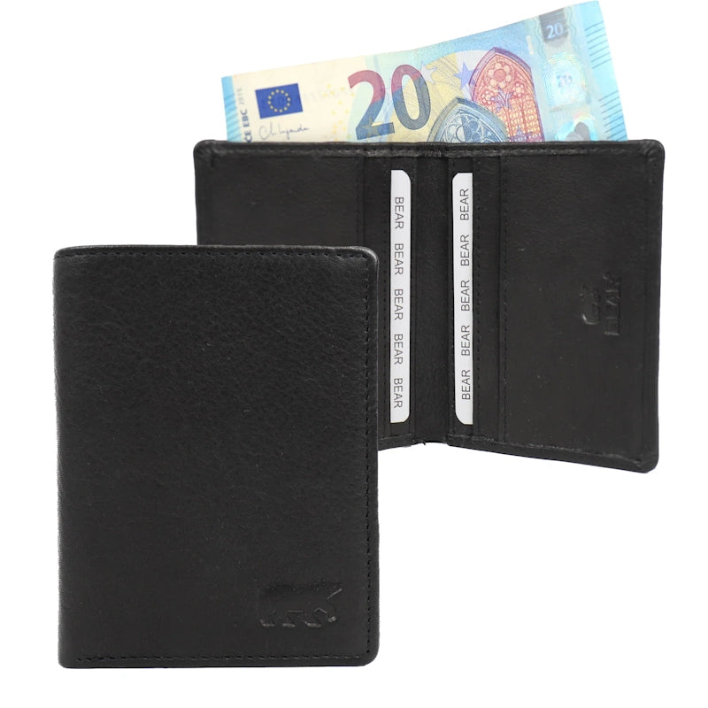 Bear Design Creditcard Etui Cas Zwart
