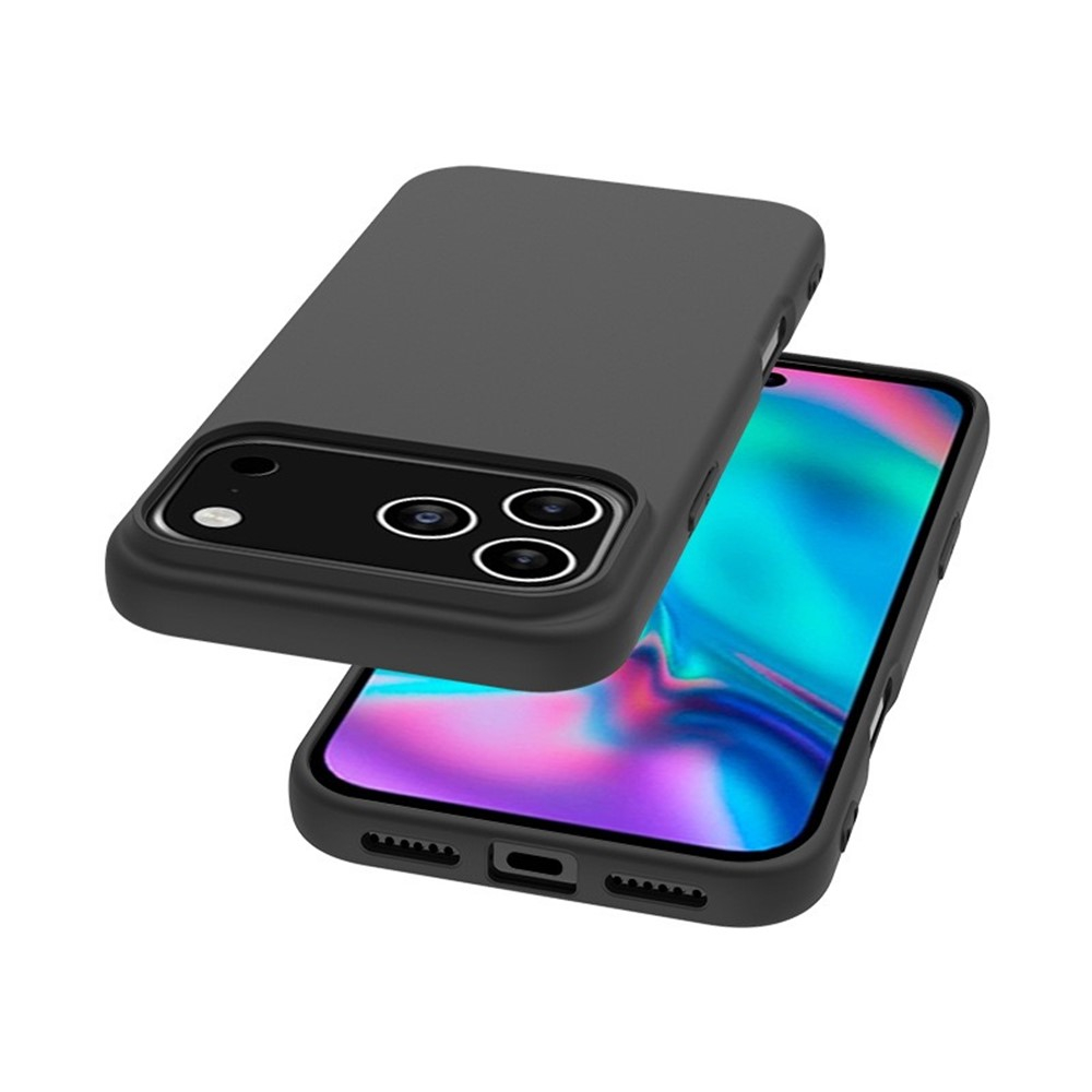 iPhone 17 Pro Max Gummi Case Schutzhülle - Schwarz (Matt)
