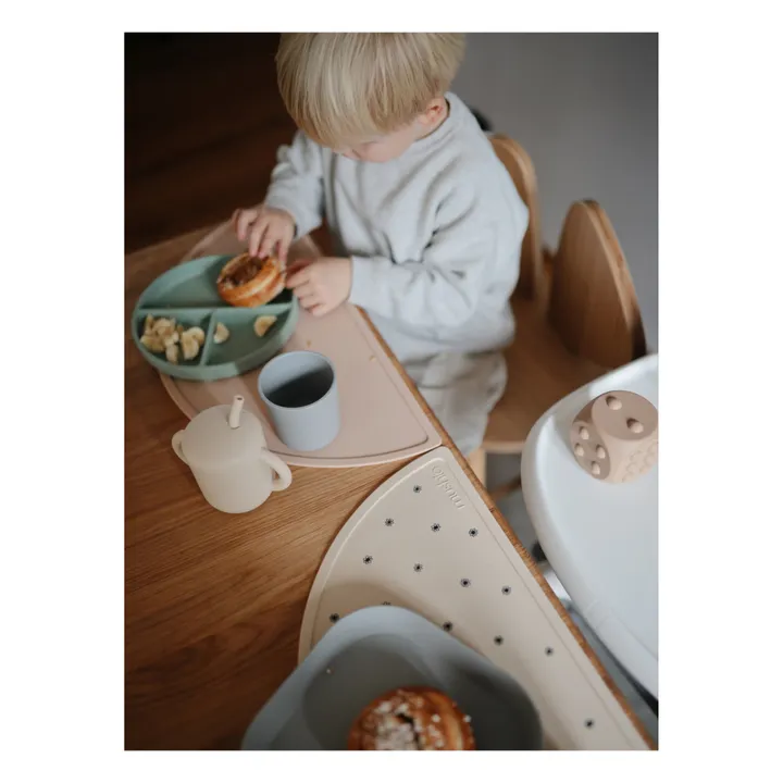 Mushie Set de table en silicone | Beige
