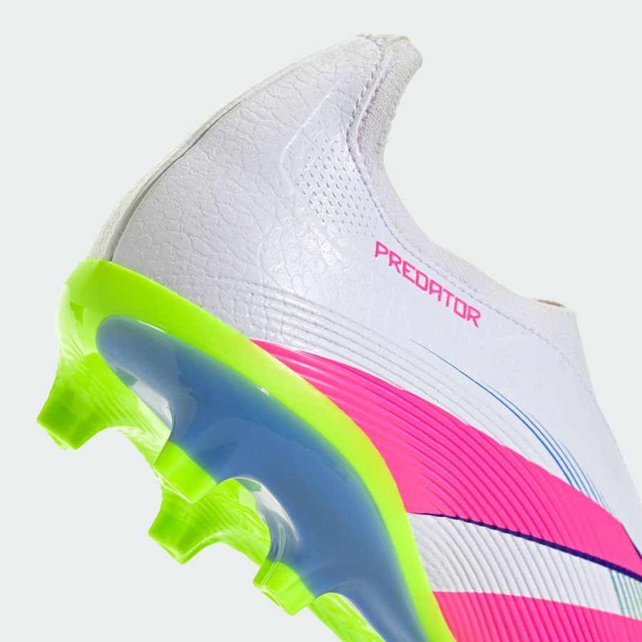 adidas Predator League Laceless FG/AG Celestial Victory - Blanc/Lucid Pink/Lucid Lemon