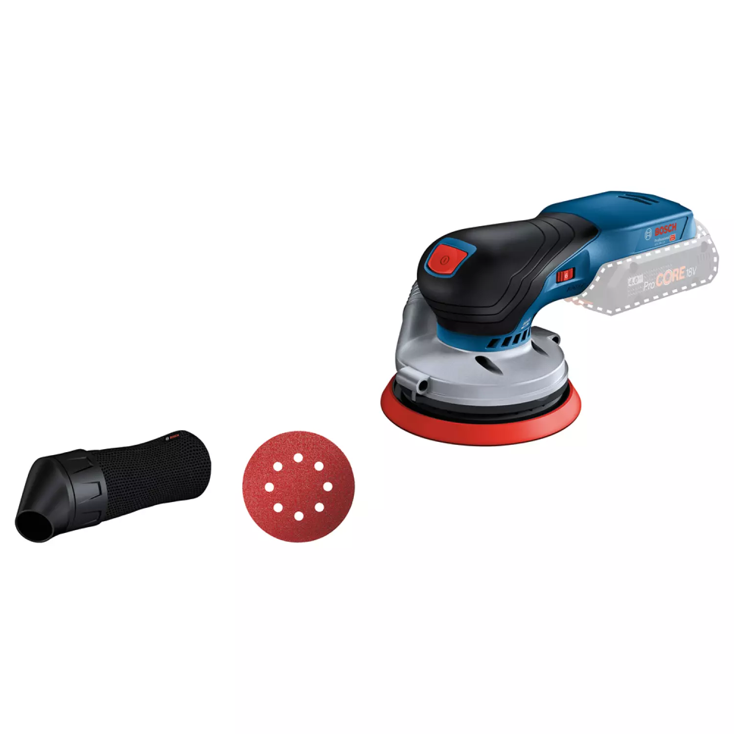 Bosch GEX 18V-125 18V Li-Ion accu excenterschuurmachine body - 125mm - koolborstelloos