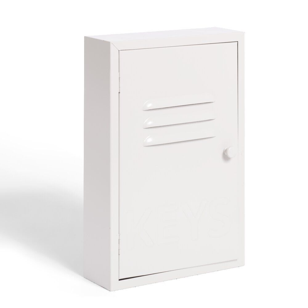 Boîte à clefs métal gris forme casier 30x20x8cm