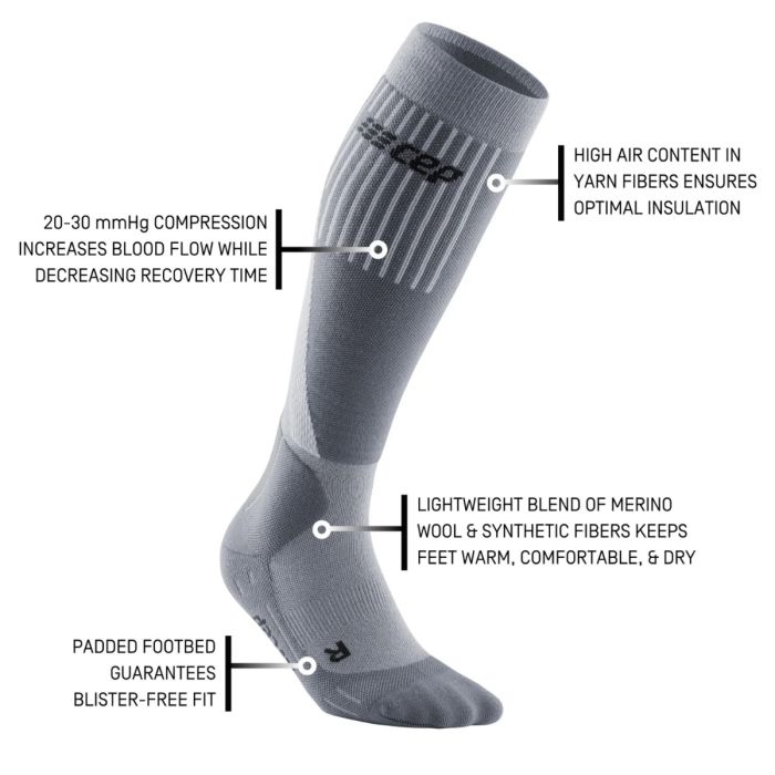 CEP Dame Strømper Cold Weather Socks Grå