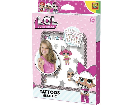 LOL Metallic Tattoos Creatieve Set