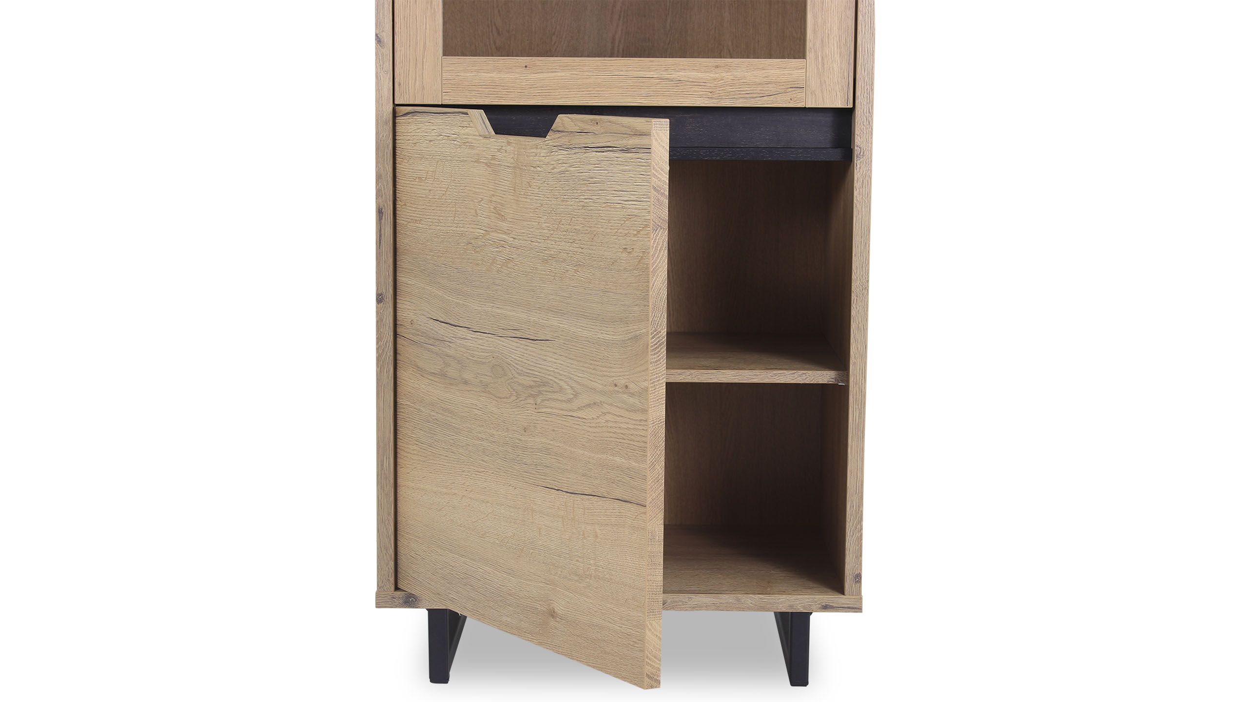 Vitrinekast Manuel - Puerto B63 x D45 x H200 cm