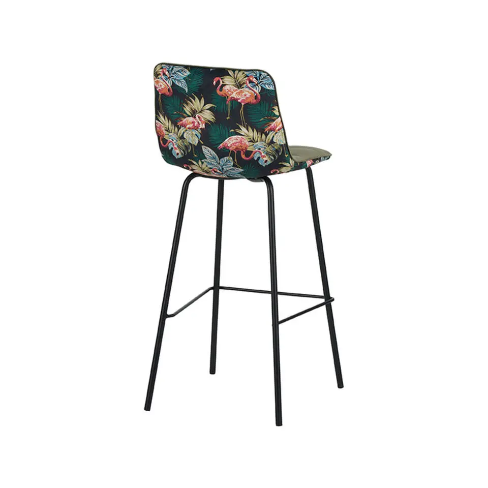 LABEL51 Barkruk Bistro - Hunter - Fluweel - set van 2