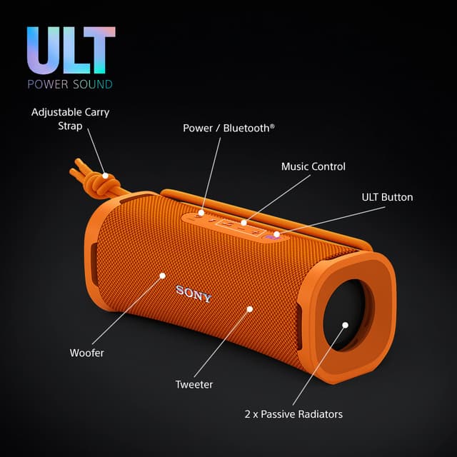 Sony ULT Field 1 bærbar højttaler (orange)
