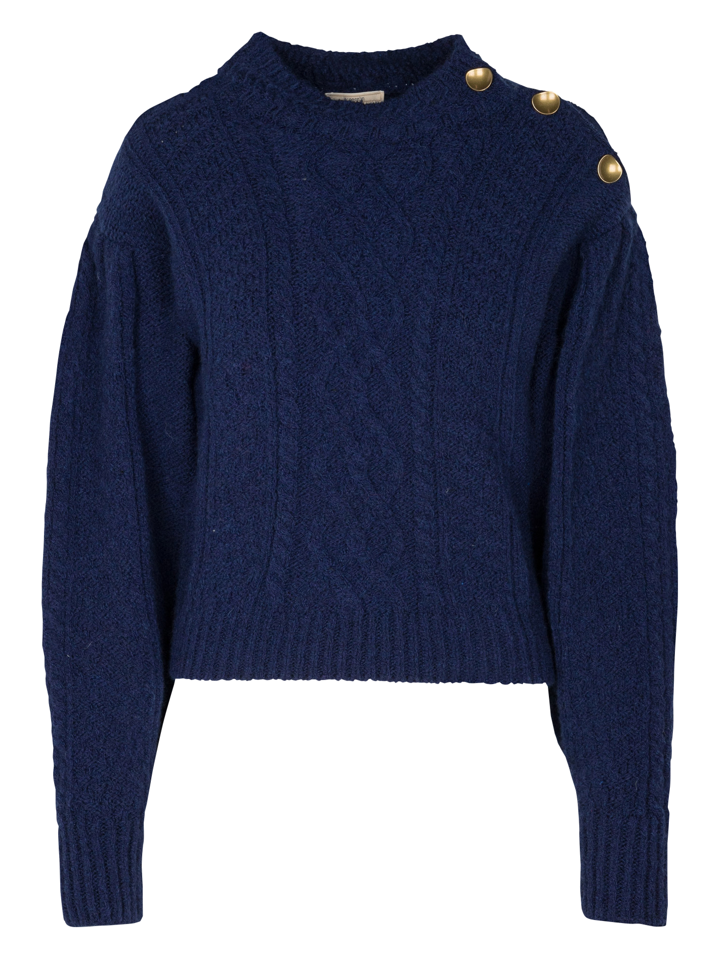 VASCO - Pull col rond en laine| Bleu