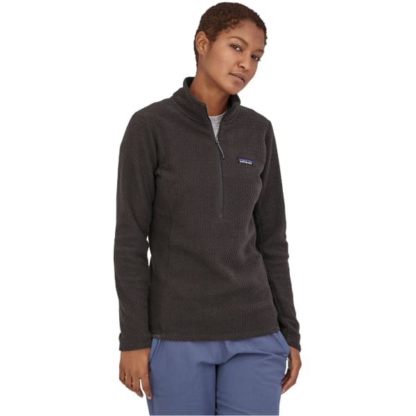 Sweat polaire randonnée PATAGONIA W'S R1 AIR ZIP NECK BLACK