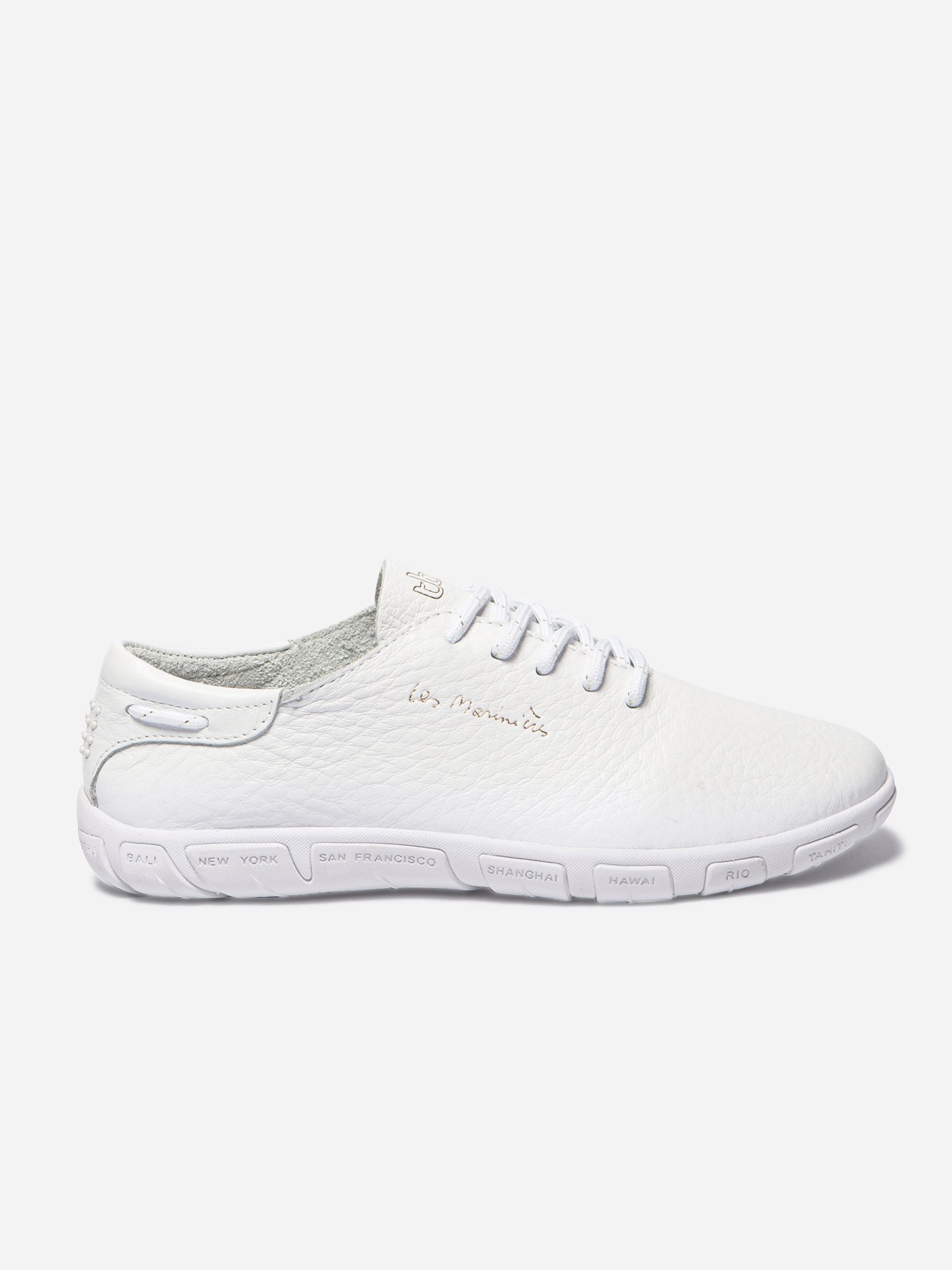 Tennis Femme Confort Cuir Blanc