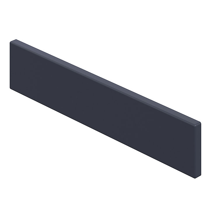 Bandeau de four Garcinia bleu mat l. 59,7 cm x H. 11,5 cm GoodHome