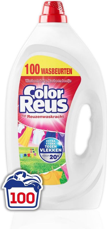 Color Reus Gel Vloeibaar Wasmiddel - Gekleurde Was - Voordeelverpakking - 100 wasbeurten
