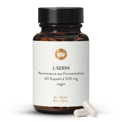 Sunday Natural Products  L-Serin 500 mg Kapseln
