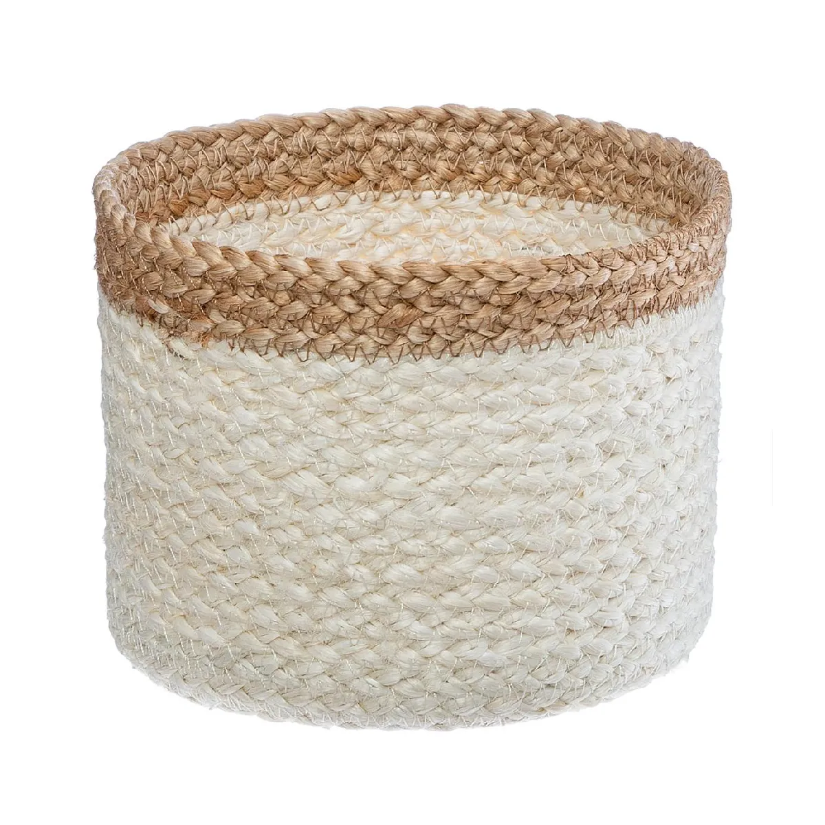 Atmosphera, Createur D'Interieur ATMOSPHERA Paniers Jute Marin Blanc x3