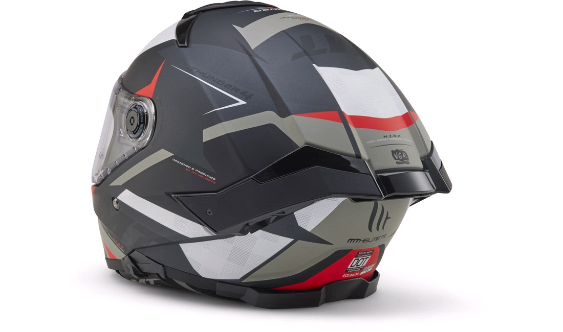 Styrthjelm fullface MT Thunder 4 SV Exeo B5 mat antracit/rød str. XL