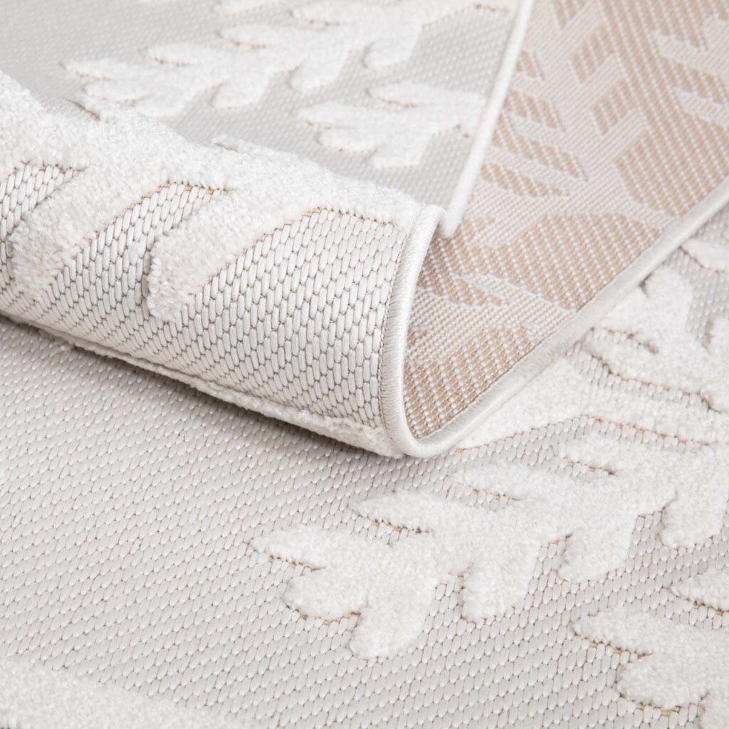 Carpet City Teppich »In-& Outdoorteppich Santorini 411, 3D-Effekt, Boho-Optik« rund 5 mm Höhe Wetterfest & UV-beständig für Terrasse, Balkon, Küche, Flur