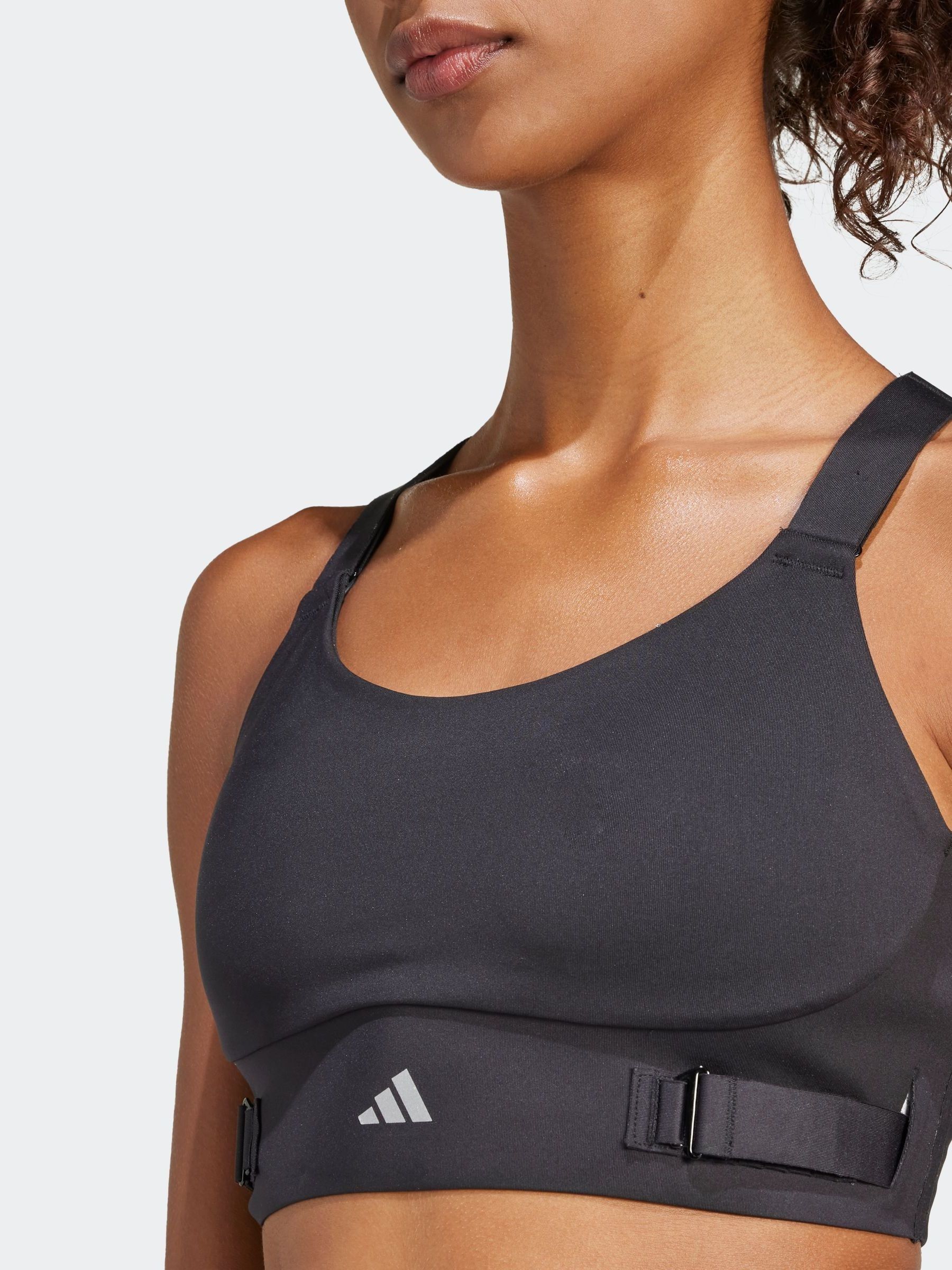 Zwart - adidas FastImpact Luxe hardloopbeha met veel ondersteuning